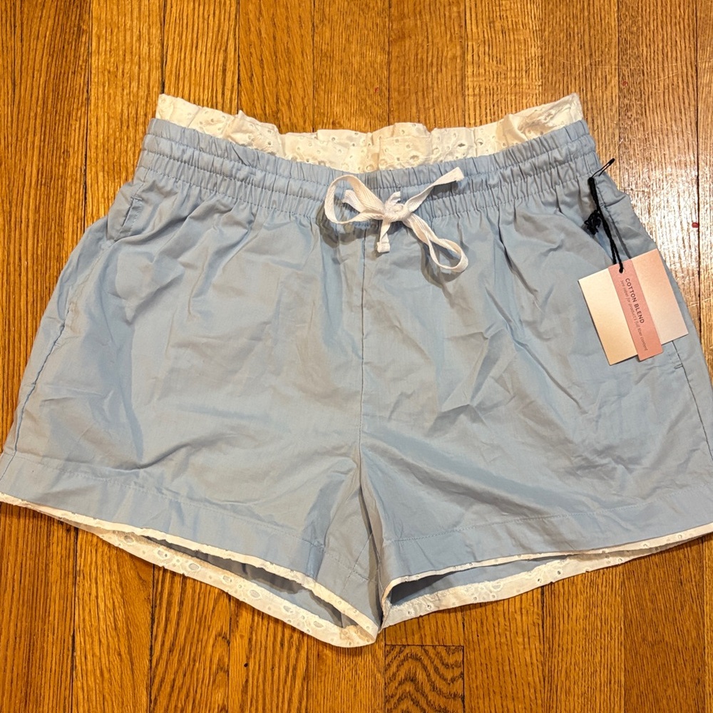 Sky Blue Women's Pajama Shorts